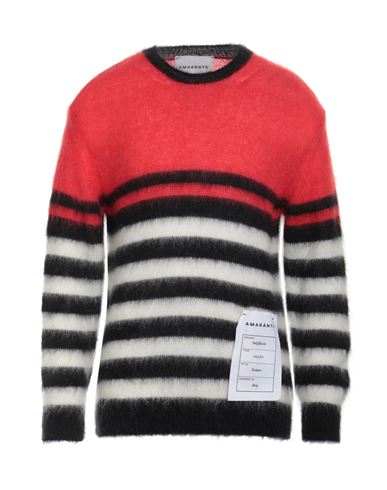 Amaranto Man Sweater Red Size Xxl Mohair Wool, Polyamide, Wool In Red