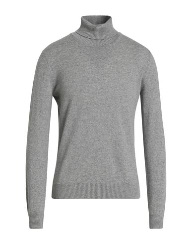 Luigi Borrelli Napoli Man Turtleneck Grey Size 46 Cashmere In Gray