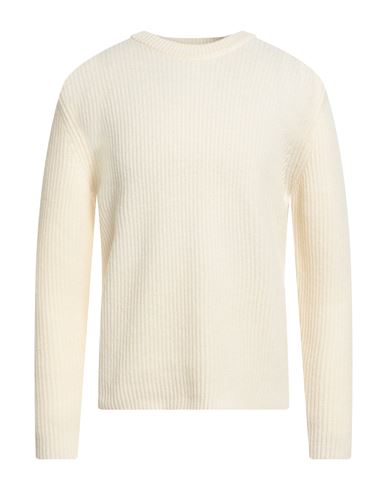 Bellwood Man Sweater Ivory Size 42 Virgin Wool In White