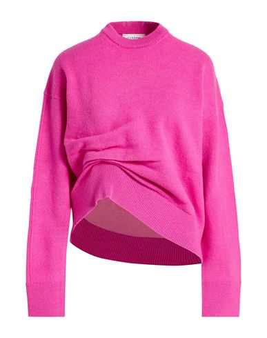 Laneus Woman Sweater Magenta Size 6 Merino Wool, Cashmere In Pink