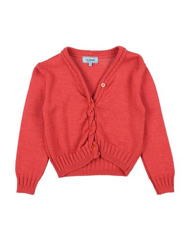 Mimisol Toddler Girl Cardigan Tomato Red Size 6 Wool, Polyamide In Red