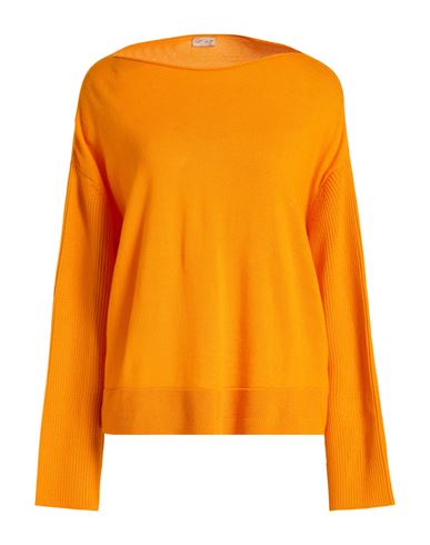 Knit Knit Woman Sweater Orange Size S Wool