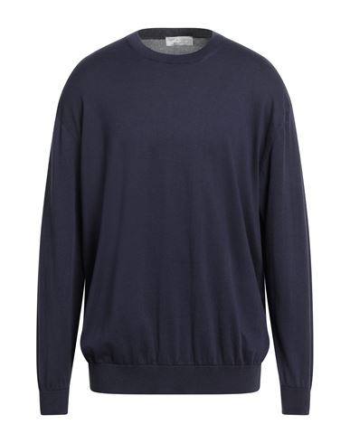 Filippo De Laurentiis Man Sweater Midnight Blue Size 50 Cotton In Blue