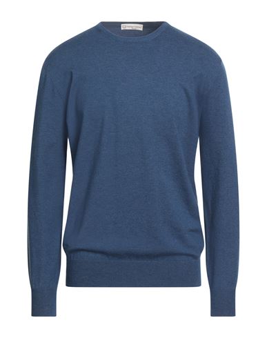 Cashmere Company Man Sweater Blue Size 44 Wool, Cashmere, Elastane In Blue