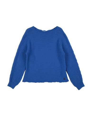 Simonetta Toddler Girl Sweater Blue Size 4 Virgin Wool, Viscose, Polyamide, Cashmere In Blue