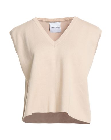 Marsēm Woman Sweater Beige Size L Viscose, Polyester In Multi