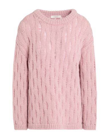 Zanone By Slowear Woman Sweater Antique Rose Size 8 Alpaca Wool, Polyamide, Wool In Pink