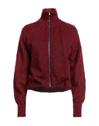 Hache Woman Jacket Red Size 6 Mohair Wool, Polyamide, Wool
