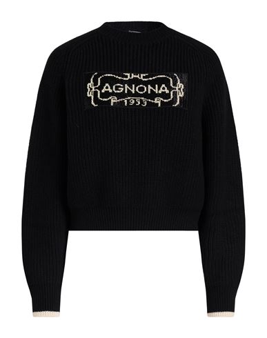 Agnona Woman Sweater Black Size S Cashmere In Black