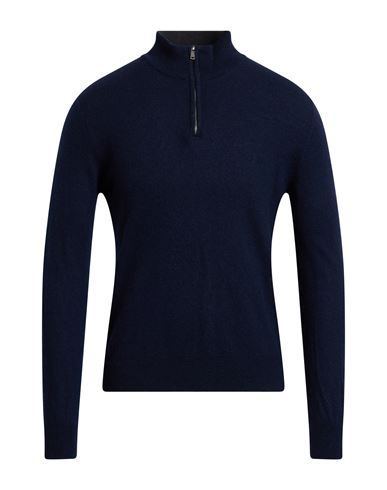 Hackett Man Sweater Navy Size M Merino Wool, Viscose, Polyamide, Cashmere In Blue
