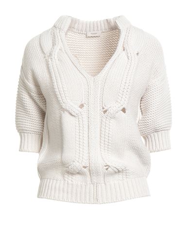 Agnona Woman Sweater Light Grey Size S Cashmere In White