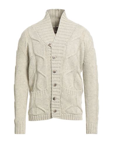 H953 Man Cardigan Beige Size 40 Merino Wool In Nude