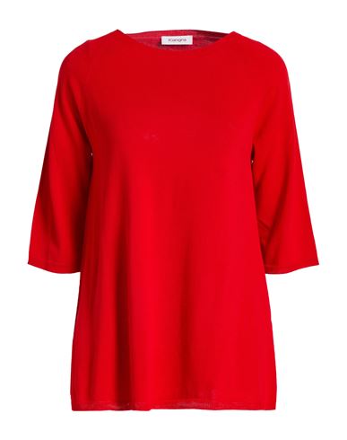 Kangra Cashmere Kangra Woman Sweater Red Size 6 Cotton In Red