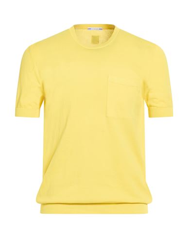 Jacob Cohёn Man Sweater Yellow Size L Cotton In Transparent
