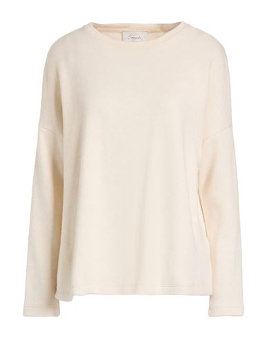 Souvenir Woman Sweater Cream Size M Polyester, Viscose, Nylon In White