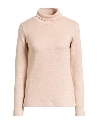 Caliban Skin Like Woman Turtleneck Light Pink Size 8 Polyester, Viscose, Polyamide In Neutral