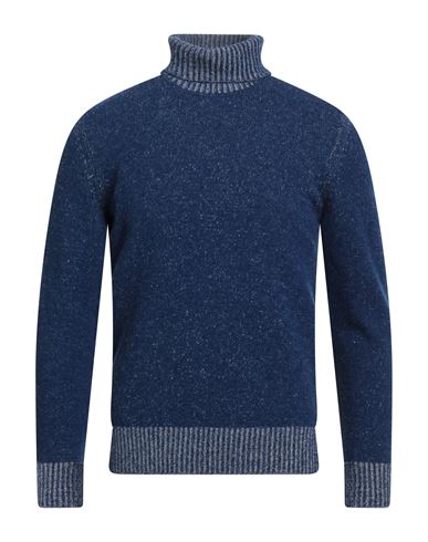 Masq Man Turtleneck Blue Size 38 Wool In Blue