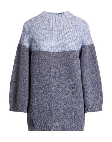 Agnona Woman Sweater Light Blue Size S Cashmere, Silk In Blue