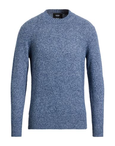 Masq Man Sweater Slate Blue Size 38 Cotton, Alpaca Wool, Polyamide, Elastane, Wool In Blue