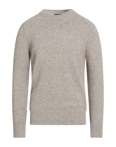 Masq Man Sweater Light Grey Size 40 Cotton, Alpaca Wool, Polyamide, Elastane, Wool In Neutral