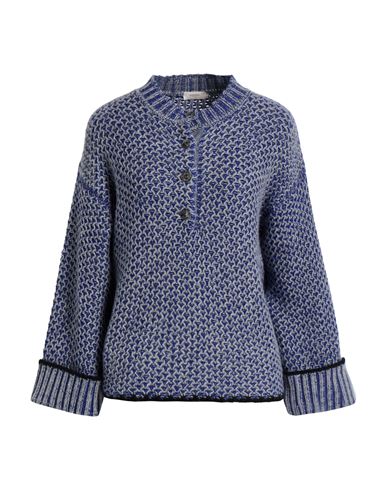 Agnona Woman Sweater Blue Size S Cashmere In Blue