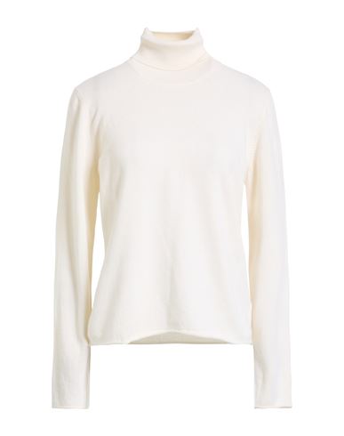 Barba Napoli Woman Turtleneck Cream Size 8 Cashmere In White
