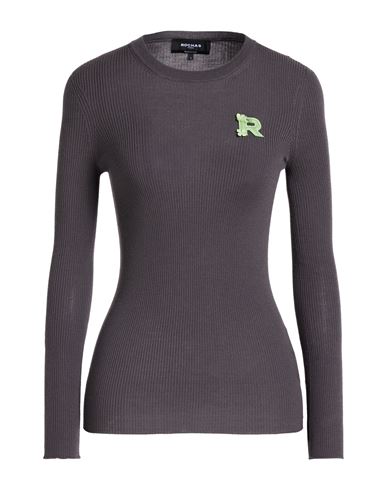 Rochas Woman Sweater Grey Size Xl Virgin Wool In Gray