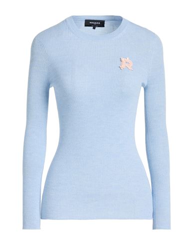 Rochas Woman Sweater Light Blue Size Xl Virgin Wool In Blue