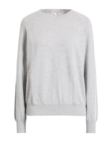 Peserico Easy Woman Sweater Light Grey Size 6 Merino Wool, Cashmere In Gray