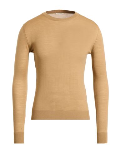 L.b.m 1911 L. B.m. 1911 Man Sweater Camel Size 36 Virgin Wool In Nude