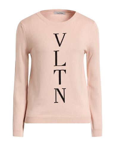 Valentino Garavani Woman Sweater Pink Size 8 Cotton In Pink