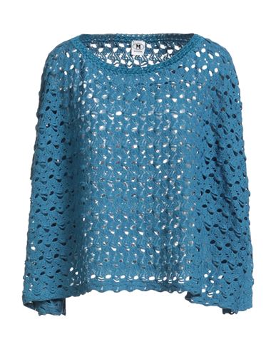 M Missoni Woman Sweater Deep Teal Size L Wool, Viscose In Blue