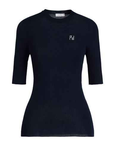 Peserico Woman Sweater Midnight Blue Size 6 Cashmere, Silk In Blue
