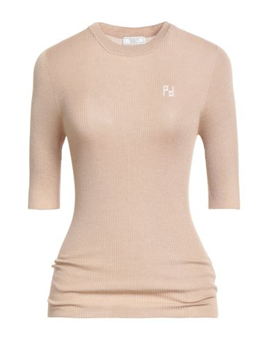 Peserico Woman Sweater Camel Size 6 Cashmere, Silk In Brown