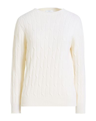Peserico Easy Woman Sweater Ivory Size 6 Merino Wool, Cashmere In White