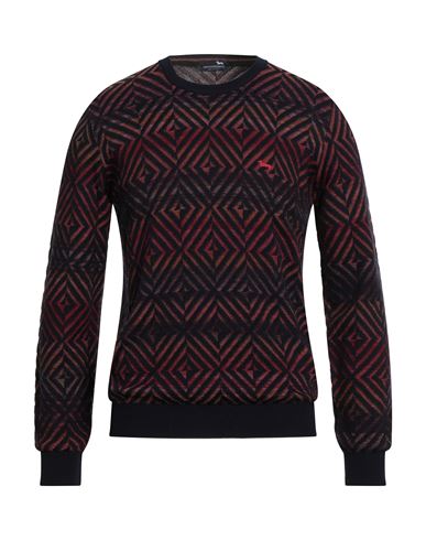 Harmont & Blaine Man Sweater Midnight Blue Size L Wool, Acrylic, Alpaca Wool In Blue