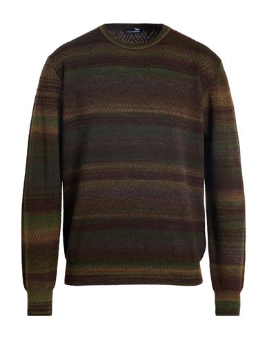 Harmont & Blaine Man Sweater Chocolate Brown Size L Wool, Acrylic, Alpaca Wool In Brown