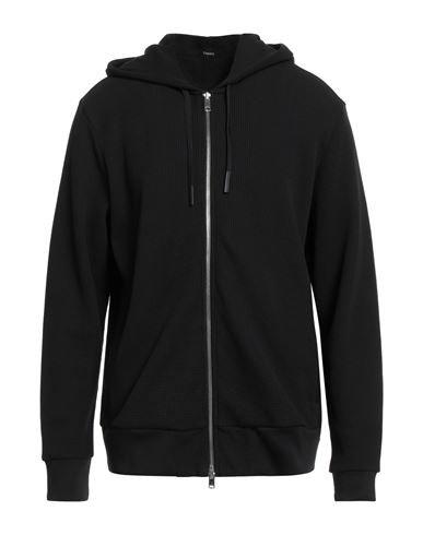 Theory Man Sweater Black Size Xl Cotton, Polyester In Black