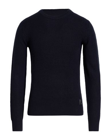Guess Man Sweater Navy Size Xs Acrylic In Blue