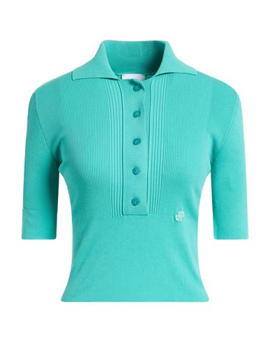 Patou Woman Sweater Turquoise Size S Cotton In Blue