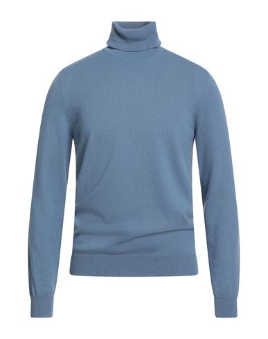 Simon Gray. Man Turtleneck Sky Blue Size L Cashmere In Blue