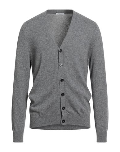 Simon Gray. Man Cardigan Grey Size Xl Cashmere In Gray