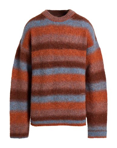 Hiltl Man Sweater Rust Size Xxl Alpaca Wool, Virgin Wool, Polyamide In Brown