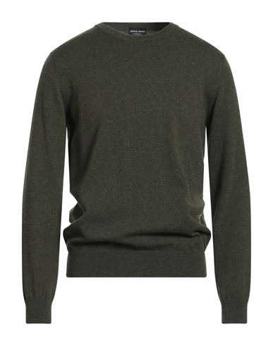 Giorgio Armani Man Sweater Military Green Size 44 Cashmere In Green