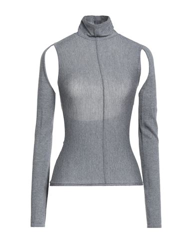 Khaite Woman Turtleneck Grey Size S Virgin Wool In Gray