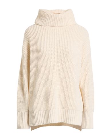Motel Woman Turtleneck Cream Size Onesize Acrylic, Wool, Viscose, Alpaca Wool In White