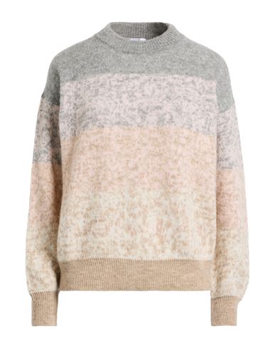 Peserico Easy Woman Sweater Grey Size 8 Alpaca Wool, Polyamide, Merino Wool In Neutral