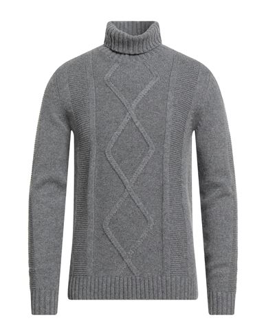 Simon Gray. Man Turtleneck Grey Size Xxl Cashmere In Gray