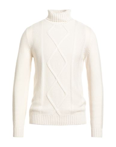 Simon Gray. Man Turtleneck Ivory Size Xxl Cashmere In Neutral