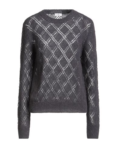 Peserico Woman Sweater Charcoal Size 10 Alpaca Wool, Polyamide, Merino Wool In Multi
